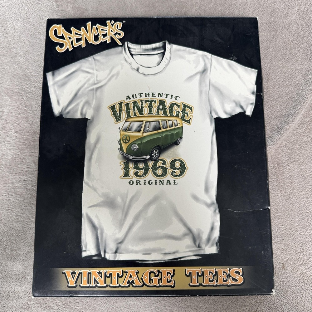 Delta Shirt Mens Large White Authentic Vintage 1969 Car Bus Graphic Tee Spencers